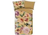 Xxxl Wendebettwäsche , Gelb , Textil , Blume , 140x200 cm , Oeko-Tex® Standard 100 , atmungsaktiv, bio , Heimtextilien, Bettwäsche & Leintücher, Bettwäsche, Wendebettwäsche