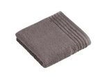 Vossen Handtuch , Graubraun , Textil , Bordüre , 50x100 cm , Textiles Vertrauen - Oeko-Tex®, Made in Austria , saugfähig, Aufhängeschlaufe, hochwertige Qualität, Bordüre , Heimtextilien, Badtextilien, Handtücher
