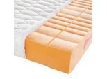 Sleeptex Kaltschaummatratze , Weiß , Textil , H2 , rechteckig , 80x200 cm , Austria Gütezeichen, Made in Austria , Über- und Sondergrößen erhältlich, Bezug abnehmbar/waschbar, Ober- und Unterseite versteppt, für Hausstauballergiker geeignet, wendbar, klimatisierte Belüftungskanäle, optimale Belüftung, für verstellbare Lattenroste geeignet, atmungsaktiv, schadstoffgeprüft, aktive Schulterzone, alte