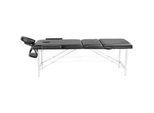 Massagetisch Mt50 , Schwarz , Metall, Kunststoff , 186x68x82 cm , Freizeit & Co, Wellness & Gesundheit, Gesundheit