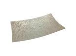 Ambia Home Dekoschale , Nickelfarben , Metall , rechteckig , 22.5x5x39.5 cm , Handmade in India , lebensmittelecht , Dekoration, Dekoschalen