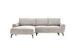 Welnova Ecksofa , Creme , Textil , Uni , Füllung: Schaumstoff , Ottomane links, L-Form , 272x170 cm , Made in EU, FSC Mix , Stoffauswahl, Schlafen auf Sitzhöhe, Hocker erhältlich, Rücken echt, Armteil links, Armteil rechts , Wohnzimmer, Sofas & Couches, Wohnlandschaften, Ecksofas mit Schlaffunktion