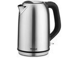Trisa Electronics Wasserkocher , Edelstahlfarben , Metall , 1,7 l , RoHS, Reach , 360°-Sockel, Anti-Rutsch-Füße, ergonomischer Griff , Küchengeräte, Wasserkocher