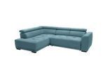 Xora Ecksofa , Türkis , Textil , Ottomane links, Eckteil , 284x205 cm , Stoffauswahl, seitenverkehrt erhältlich , Wohnzimmer, Sofas & Couches, Wohnlandschaften, Ecksofas
