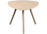 Xora Beistelltisch , Creme , Metall , rund , 50x40x50 cm , einfacher Aufbau , Wohnzimmer, Wohnzimmertische, Beistelltische, Beistelltische Metall