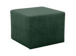 Mid.you Hocker , Dunkelgrün , Textil , Uni , quadratisch , 59x44x59 cm , Made in EU, FSC Mix , Wohnzimmer, Sessel, Hocker & Hockerbänke, Sitzhocker