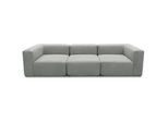 Mid.you 3-Sitzer-Sofa , Hellgrau , Textil , Uni , 301x69x108 cm , Made in EU, FSC Mix , erweiterbar, planbar, Rücken echt, Armteil links, Armteil rechts , Wohnzimmer, Sofas & Couches, Sofas, Textilsofas