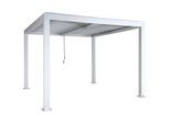 MCW Pergola Weiß , Metall , 300x220x300 cm , Sonnenschutz, Pavillons