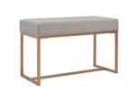 vidaXL Bank 80 cm Grau Samt
