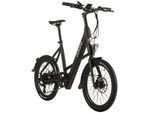Adore ADORE E-Citybike 20" Alu Kompaktfahrrad C-200 Compact Bike Heckmotor 45NM / 10,4Ah Schwarz