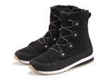 Stiefelette VIVANCE, Damen, Gr. 42, schwarz, Obermaterial: 50% Lederimitat, 50% Textilmaterial. Decksohle: 100% Textilmaterial. Futter: 100% Textilmaterial. Laufsohle: 100% Synthetik, unifarben, Basic, Schuhe Stiefelette, mit Warmfutter, Winterstiefel, Stiefel, Boots VEGAN