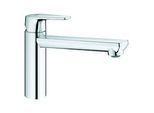 Grohe BauEdge Spültisch-Einhebelmischer 31693000 chrom, schwenkbarer, mittelhoher Auslauf