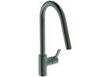 Ideal Standard Gusto Küchenarmatur BD414A5 magnetic grey, mit hohem Rohrauslauf und herausziehbarer Handbrause