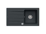Villeroy & Boch Architectura Einbauspüle 335002S5 mit Ablaufgarnitur und Exzenterbetätigung, Ebony