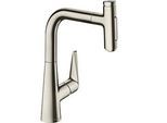 hansgrohe Talis Küchenarmatur 72824800 Edelstahl-optik, Ausziehbrause, 2et