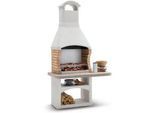 Palazzetti Boavista - Grillkamin aus Beton- Grillrost 68x40 cm