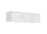Xora Aufsatzschrank , Weiß , Kunststoff , 157x43x54 cm , Schlafzimmer, Kleiderschränke, Schrankzubehör