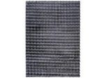 Obsession Hochflorteppich , Anthrazit , Textil , Struktur , rechteckig , 60x100 cm , Oeko-Tex® Standard 100 , für Fußbodenheizung geeignet , Teppiche Und Böden, Teppiche, Schaf-& Kuhfelle