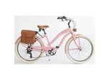 Cruiser "CRUISER Sun on the beach LADY" Gr. 43, pink (pink, pink), VENICE - I LOVE ITALY, Fahrräder, 43cm, 26 Zoll (66,04cm), für Damen, Kettenschaltung
