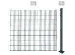 Doppelstabmattenzaun ARVOTEC "EASY 163 zum Aufschrauben", grau (anthrazit), H:163cm, Kunststoff, Stahl, Zaunelemente, Zaunhöhe 163 cm, Zaunlänge 2 - 60 m
