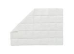 Yatas Bettdecke , Weiß , Textil , Karo , Füllung: Polyester , 155x220x3 cm , Hohenstein, Oeko-Tex® Standard 100, Made in Turkey , für Hausstauballergiker geeignet, antibakteriell, weich und anschmiegsam, formstabil, für alle Schlafpositionen geeignet, atmungsaktiv, sehr leicht , Heimtextilien, Kopfpolster & Bettdecken, Bettdecken