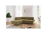Sit & More Ecksofa , Olivgrün , Textil , Ottomane links, L-Form , 240x216 cm , Goldenes M, Oeko-Tex® Standard 100, Made in Europe, DGM-Klimapakt , Schlafen auf Sitzhöhe, Rücken echt, Armteil rechts , Wohnzimmer, Sofas & Couches, Wohnlandschaften, Ecksofas