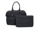 Wickeltasche VADOBAG "Care Vienna Hello Little One", Damen, Gr. B/H/T: 16cm x 28cm x 40cm, grau (dunkelgrau), Kunstfaser, unifarben, Taschen, mit passender Wickelunterlage