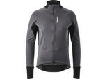 Fahrradjacke GONSO "ROAD JACKET SOFTSHELL W", Damen, Gr. 34, grau, 80% Polyester, 15% Polyamid, 5% Elasthan, Rundhals, Langarm, Jacken, Damen Softshell-Jacke, atmungsaktive Radjacke, Tight Fit