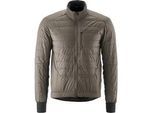 Fahrradjacke GONSO "Trail Jacket Primaloft M", Herren, Gr. 5XL, grau (terragrau), 100% Polyester, hoch geschlossener Ausschnitt, Langarm, Jacken, Herren Radjacke, warme und atmungsaktive Primaloft-Jacke