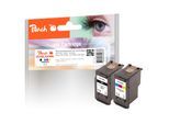 Peach C575 XL 2 Druckköpfe XL (bk, col) ersetzt Canon PG-575XL, CL-576XL für z.B. Canon Pixma TS 3550 i, Canon Pixma TS 3750 i, Canon Pixma TR 4755 i (wiederaufbereitet)