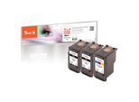 Peach C575 XL 3 Druckköpfe XL (2*bk, col) ersetzt Canon PG-575XL, CL-576XL für z.B. Canon Pixma TS 3750 i, Canon Pixma TS 3550 i, Canon Pixma TS 3700 (wiederaufbereitet)