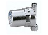 Caleffi Antishock Wasserschlagdämpfer 525150 Überwurfmutter 3/4" IG x 3/4" AG, Messing-Gehäuse, verchromt