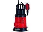 T.I.P. Schmutzwasser Tauchpumpe - 10.800l/h, 6m Förderhöhe, 480W, 20mm Korngröße, GFK Gehäuse, VORTEX Laufrad, TVX 12000 30261