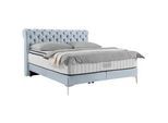 Boxspringbett Queen Blaugrau ca. 180x200cm