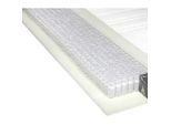 Novel Taschenfederkernmatratze , Weiß , Textil , H2 , rechteckig , 80x200 cm , Made in Germany , Härtegradauswahl, Über- und Sondergrößen erhältlich, Bezug abnehmbar/waschbar, Ober- und Unterseite versteppt, wendbar, optimale Belüftung, für verstellbare Lattenroste geeignet, atmungsaktiv, aktive Schulterzone, alternative Größen erhältlich, orthopädische Matratze , Schlafzimmer, Matratzen
