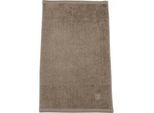 Gästehandtücher ROSS "Vita", braun (cappuccino), B:30cm L:50cm, Frottier, Obermaterial: 100% Baumwolle, Handtücher, Bestickung ROSS-Emblem