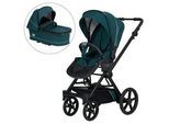 Hartan Kinderwagenset , Petrol , Textil , 3-teilig , 58x119x94 cm , EN 1888, UV 50+, AZO-frei, Made in Germany , Feststellbremse, Fußstütze abklappbar, Federung, kugelgelagerte Räder, 5-Punkte-Gurt, Handbremse, für Babyschale geeignet, Griff in Lederoptik, Sitz umsetzbar, Reflektorstreifen, abnehmbarer Schutzbügel,5-Punkt-Gurt, Gurtschoner, Schutzbügel abnehmbar, Sitz umsetzbar , Baby on Tour, Kin