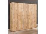 Kleiderschrank WIMEX "New York", braun (plankeneichefarben), B:225cm H:208cm T:58cm, Schränke, Kleiderschrank, in vielen Breiten, 208 oder 236cm hoch