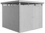 Gerätehaus BIOHORT "HighLine Gr. H4", silber (silberfarben), Stahlblech, Gerätehäuser, quarzgrau-metallic