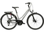Trekkingrad KROSS "Trans 3.0" Gr. 43, silber (silberfarben, schwarz), Fahrräder, Damen, 43cm, 28 Zoll (71,12cm) hinten: 28 Zoll (71,12cm)