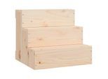 VidaXL Haustiertreppe M (40x37,5x35 cm) helles Holz