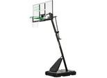 Salta Basketballständer , Grün, Schwarz , Metall, Kunststoff , 138x296-371x240 cm , höhenverstellbar, stabiler Standfuß, witterungsbeständig, Standfuß mit Rollen , Freizeit & Co, Sport & Fitness, Basketballkörbe