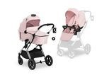Hauck Kinderwagenset , Rosa , Textil , 58x104.5x94 cm , 5-Punkt-Gurt, Sitz umsetzbar , Baby on Tour, Kinderwagen, Kombikinderwagen