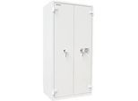 Rottner Stahlbüroschrank Office 3 Fire Premium, 553 l, S2, Feuerschutz bis 60 min, Elektronikschloss, B 940 x T 585 x H 1950 mm, Stahl, lichtgrau