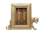 Einzelrahmen KARE DESIGN "Bilderrahmen Leopard", gold (goldfarben), B:28,5cm H:25cm T:4,5cm, Glas, Polyresin, Bilderrahmen