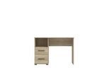 Schreibtisch PLACES OF STYLE "Polet", grau (eiche grau), B:110cm H:75,5cm T:50cm, Tische, mit 2 Schubkästen