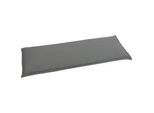 Bankauflage GO-DE, grau (anthrazit), B:115cm H:6cm T:45cm, Obermaterial: 85% Baumwolle, 15% Polyester, Polsterauflagen, Bankauflage