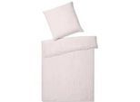 Bettwäsche ELEGANTE "Breezee", rosa (rosé), B/L: 155cm x 220cm, 1 Stk., 1 Stk., Halbleinen, B/L: 80cm x 80cm, 2 Stk., Halbleinen, Obermaterial: 50% Baumwolle, 50% Leinen, Bettwäsche, Bettwäsche, angenehmes Hautgefühl