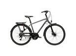 Trekkingrad KROSS "Trans 4.0" Gr. 48, grau (grau, schwarz), Fahrräder, 48cm, 28 Zoll (71,12cm) hinten: 28 Zoll (71,12cm)