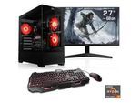 CSL Gaming-PC-Komplettsystem "AeroVision V24415", E (A-G), schwarz, Microsoft Windows 11 Home (64 Bit), 64 GB RAM 2000 GB SSD, Computer-Komplettsysteme